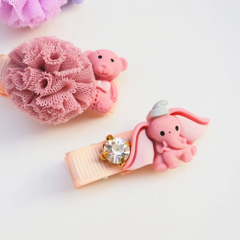 JOLLY S/брендовые Детские волосы для девочек аксессуары 5 шт. животные помпон