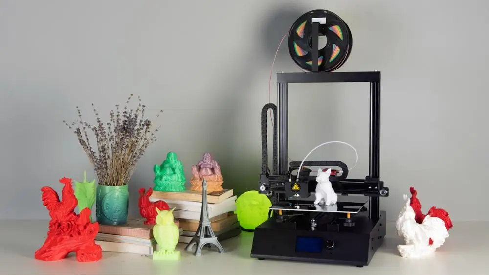 Новейший Ortur 3d принтер двухосевой линейный направляющий принтер 3D Съемная Углеродистая стальная пластина, печать с отключением питания
