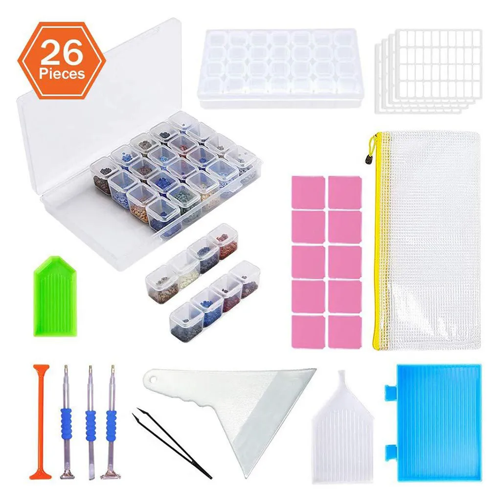 

Алмазов картина аксессуары Бриллиантовая украшающая картина стежка набор письменных принадлежностей 26 шт./семья, уникальное украшение, ук...