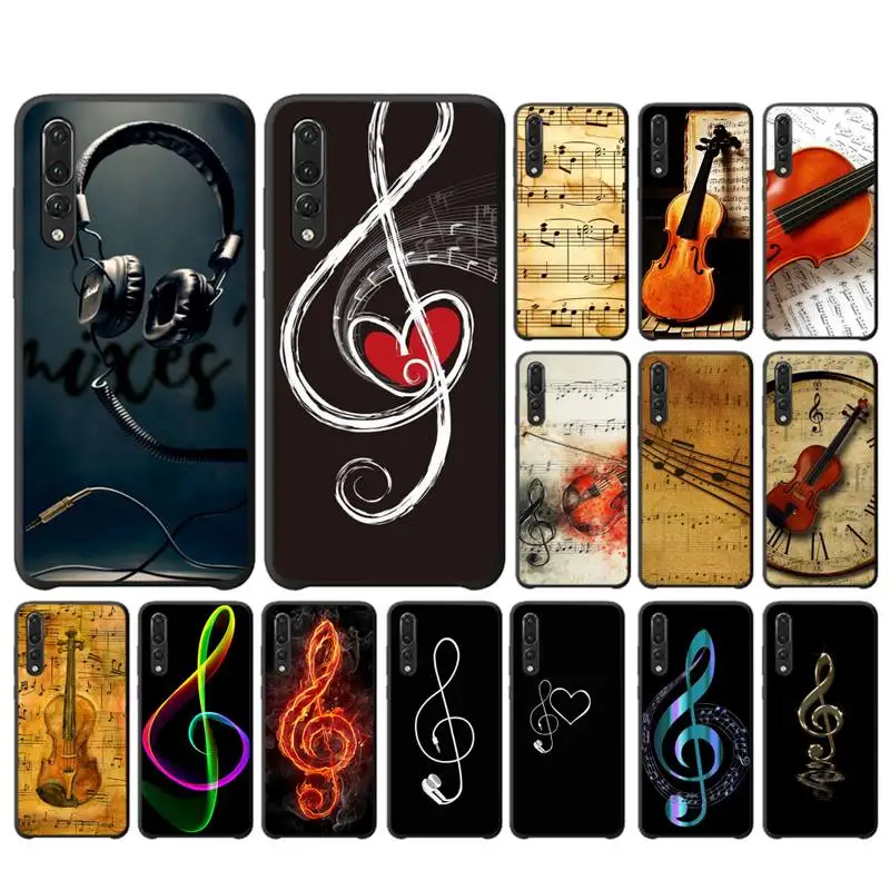 

Babaite Musical Notes Violin Classical Phone Case for Huawei P30 40 20 10 8 9 lite pro plus Psmart2019