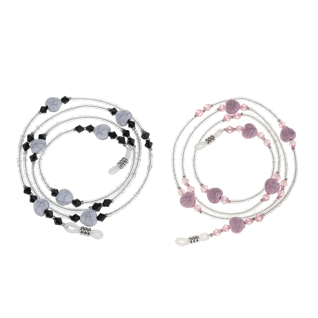 

2pcs Fancy Eye Glasses Neck Cord Strap Sunglasses Eyeglasses Chain Holder