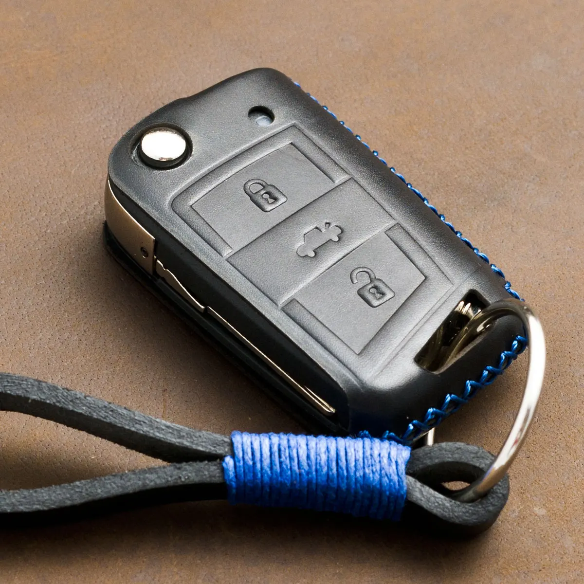 1 шт. чехол для ключа из натуральной кожи гольфа 7 MK3 MK7 Bora MK2 MK4 Polo Tiguan Passat B5