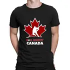 Футболка с принтом футбольной команды Канады, демисезонная Дизайнерская футболка с защитой от морщин и круглым вырезом для мужчин