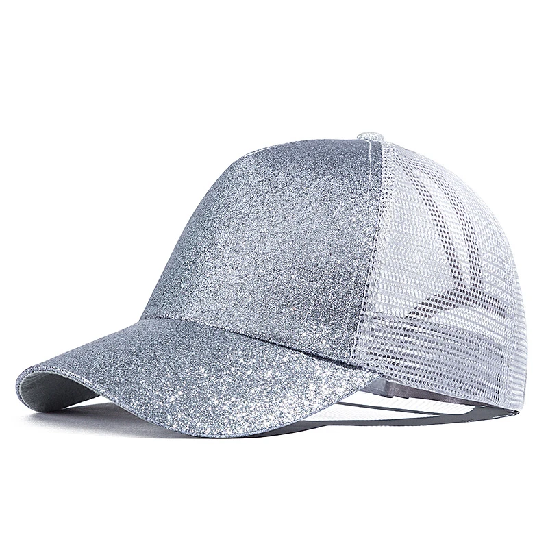 Женская бейсбольная Кепка модный конский хвостик снепбек в пучок летние