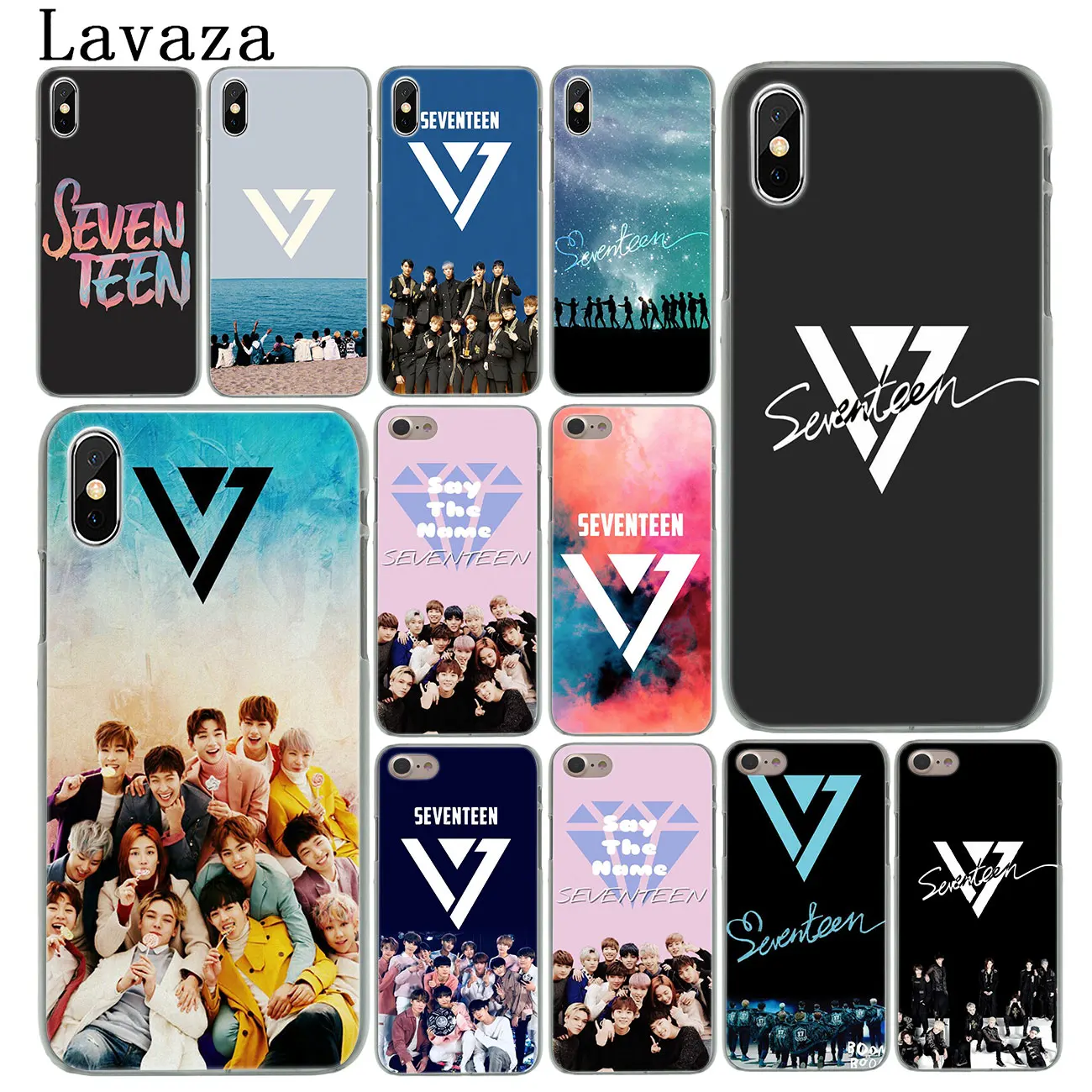 Жесткий чехол Lavaza Seventeen 17 Kpop Band для iPhone XR X XS 11 Pro Max 10 7 8 6S 5 5S SE 4S 4 | Мобильные телефоны
