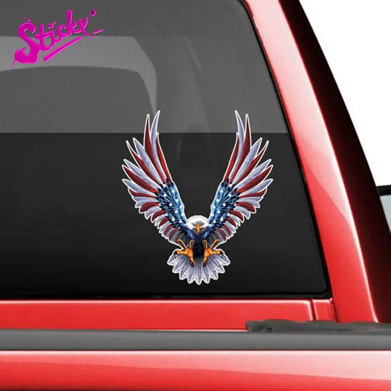 Липкая аниме-наклейка на автомобиль Летающий ястреб декоративная наклейка для