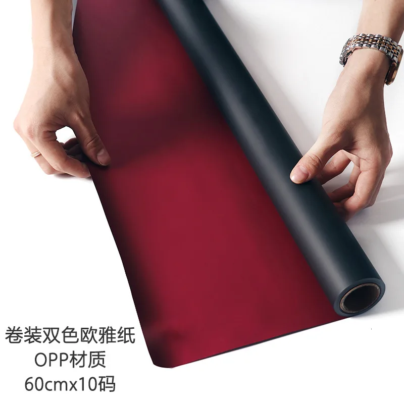 60 см * 10 ярдов Корейская Водонепроницаемая оберточная бумага для цветов рулон