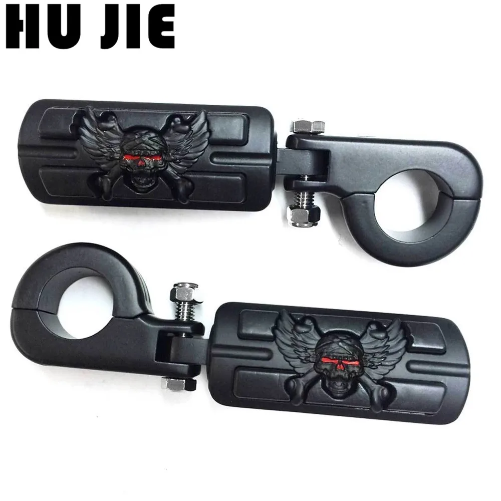 Мотоцикл 1 1/4 &quotHighway Skull Peg Foot P-clampes для Sportster 883 1200 Yamaha XV1600 Suzuki | Автомобили и