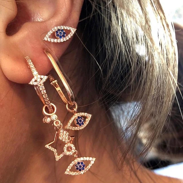 2022 Роскошные великолепные Подвески в виде мульти звезд с фианитами висячие