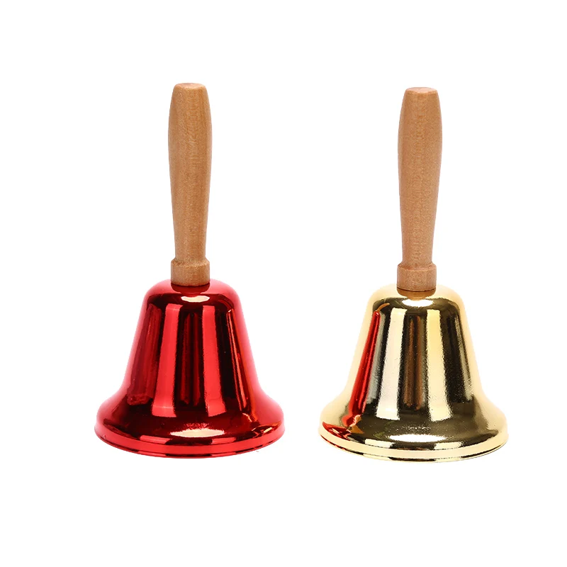 

Steel Hand Bell Christmas Santa Claus Loud Call Bell Alarm for Schools Wedding Party Events Decoration