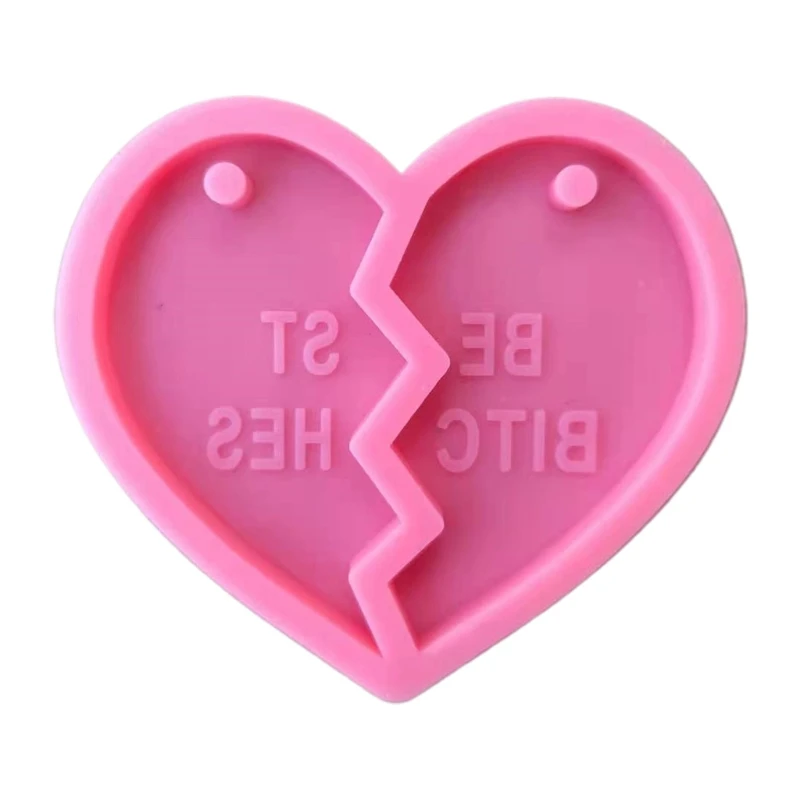 

Love Heart Keychain Epoxy Resin Mold DIY Crafts Jewelry Pendants Silicone Mould 85LF