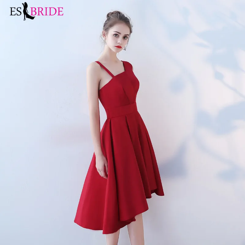 Женское вечернее платье Robe De Soiree Красное длинное А силуэта с треугольным вырезом