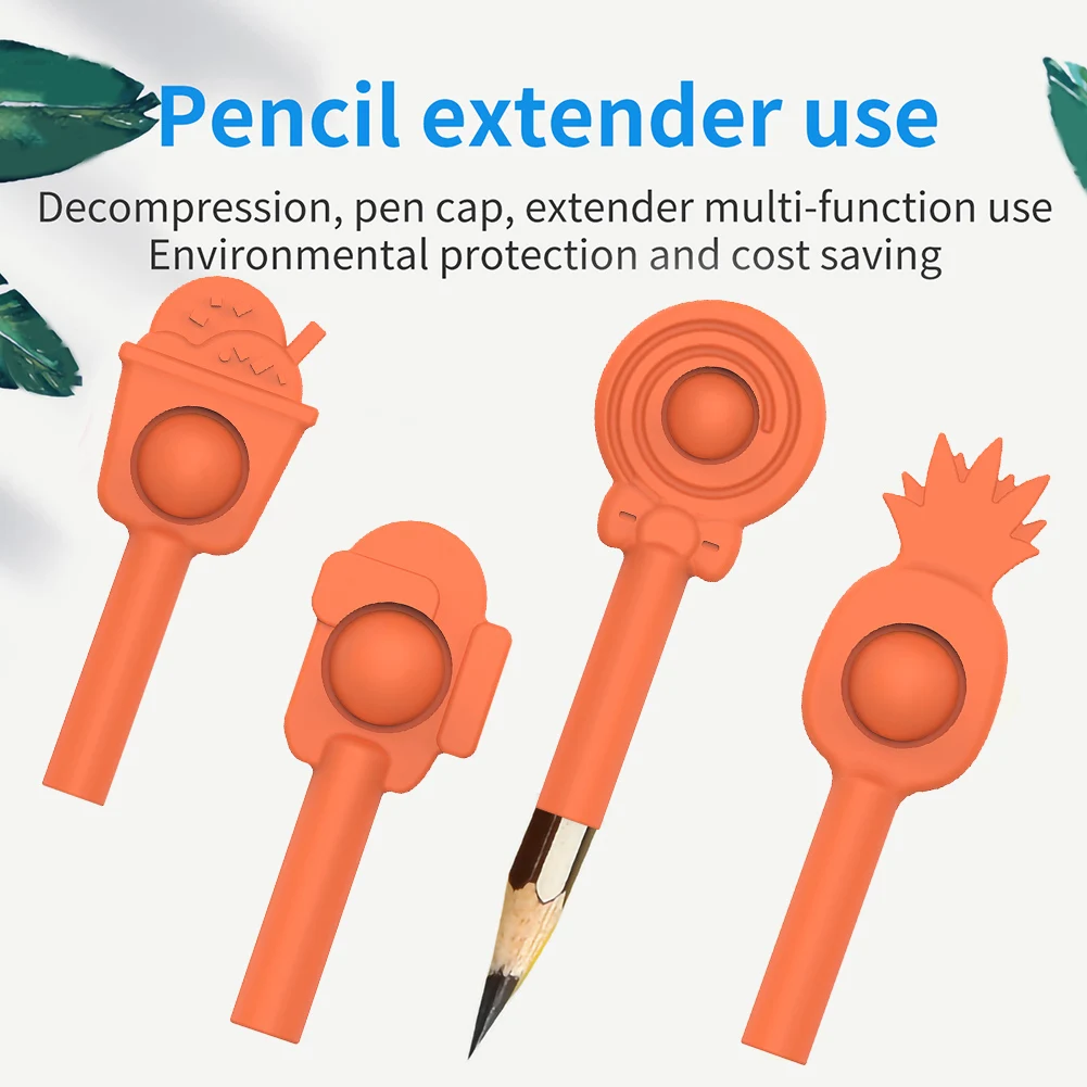 

Fidget Toys Simple Dimple Anti-Pressure Toys Decompression Push Bubbles Children Squeeze Toys Keychain Pen Cap Case Extension