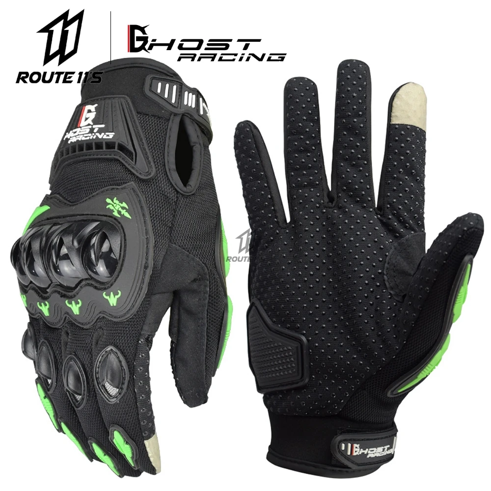 

GHOST RACING Summer Motorcycle Gloves Breathable Touch Screen Protective Gear Motobike Racing Non-skid Man's Guantes Men/Women