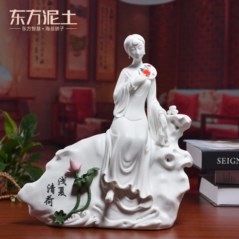 

Oriental Chinese style classical soil ceramic beauty place Chinese wind home sitting room adornment/shallow Alan