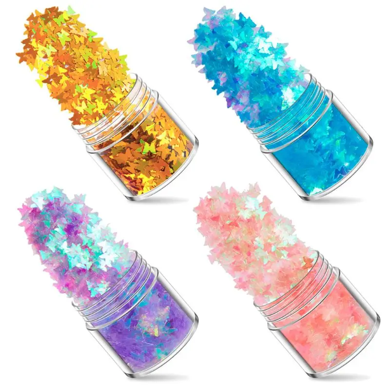 

12 Colors Mixed Holographic Makeup Chunky Glitter Face Body Eye Hair Nail Epoxy Resin Festival Chunky Hexagons Sequins