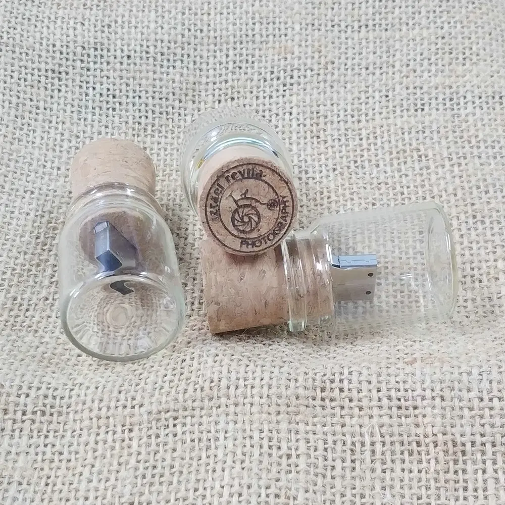 DIY логотип Messenger бутылка Usb 2 0 карта памяти стеклянная дрифтерная флеш-накопители