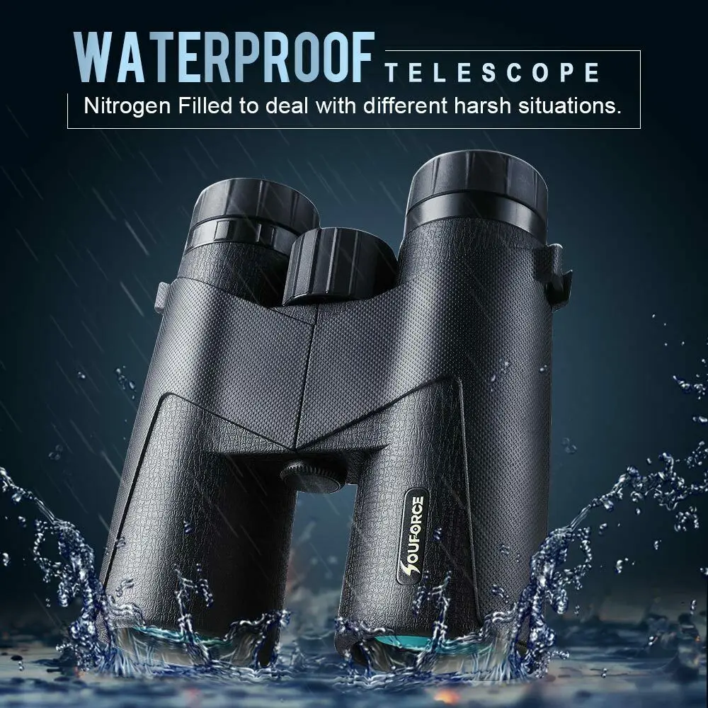 10X42 Binoculars Telescope Waterproof FMC Multilayer Green Film for Outdoor Hunting Camping Watching | Инструменты