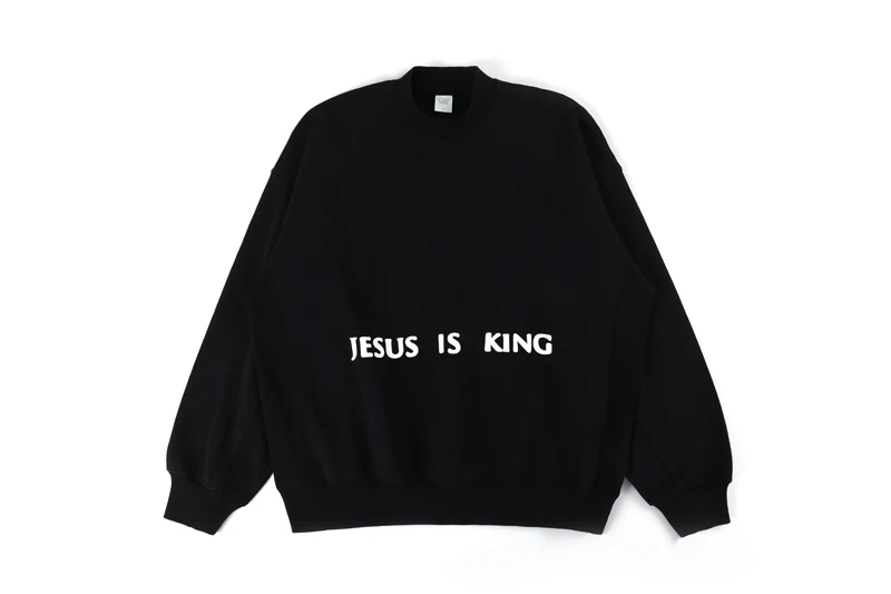 

Kanye West Jesus Is King Sweatshirt Men Women Hip Hop Cotton High Quality Kanye Sweatshirts Pullover Drop Shipping