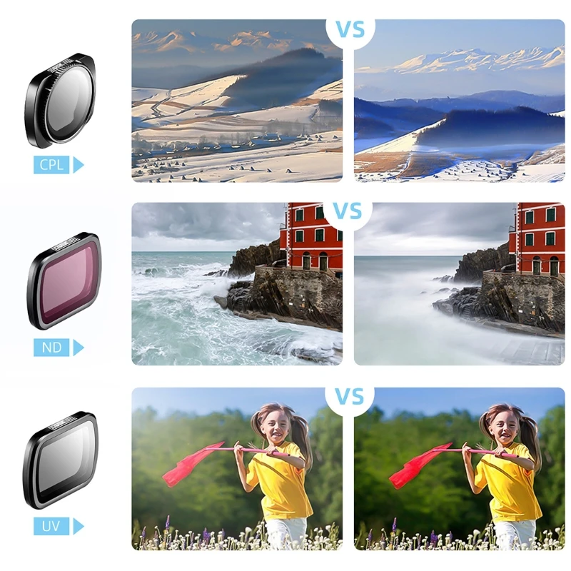 

Premium Camera Lens Filter for dji-Osmo Pocket, Pocket 2,Excellent Image & Video Quality,Set of 6 97QB