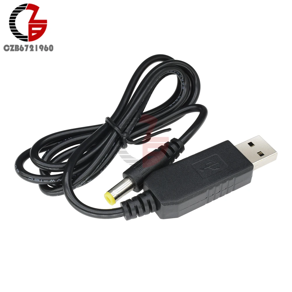 5 5x2 1 мм DC в USB 2 0 кабель конвертера 5В до 12В повышающий зарядный питания Штекерный