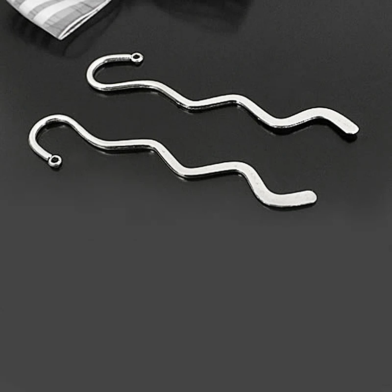 (C051)10 шт. 85x18 мм античный серебряный сплав цинка S-образные закладки Diy ювелирные изделия фурнитура Аксессуары Оптовая продажа