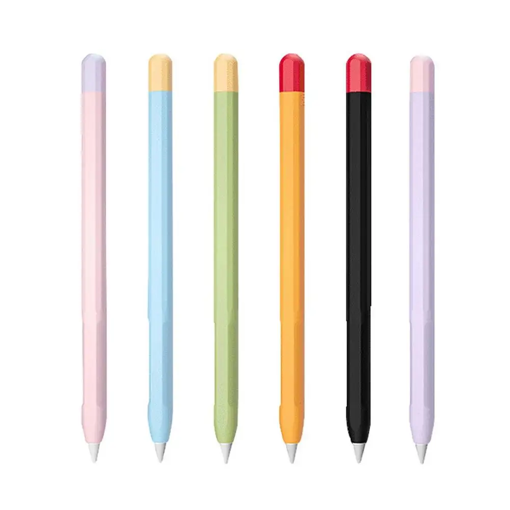 

Case For Apple Pencil 2 Pencil Protective Cover Pouch For IPad Silica Gel Stylus Portable Soft Silicone Case Non-slip