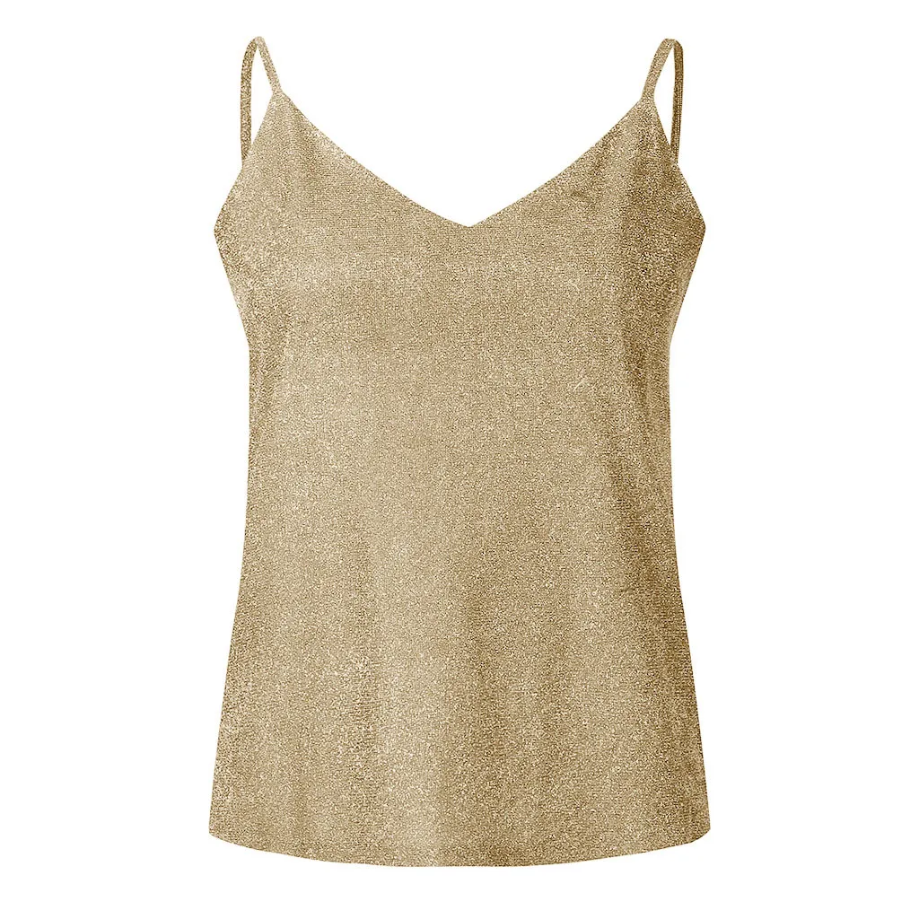 

Sexy Crop Tops Women Femme Summer Tank Tops Plus Size Glitter Strappy Ladies Sexy Sparkle Cami Swing Vest Clubwear Crop Top