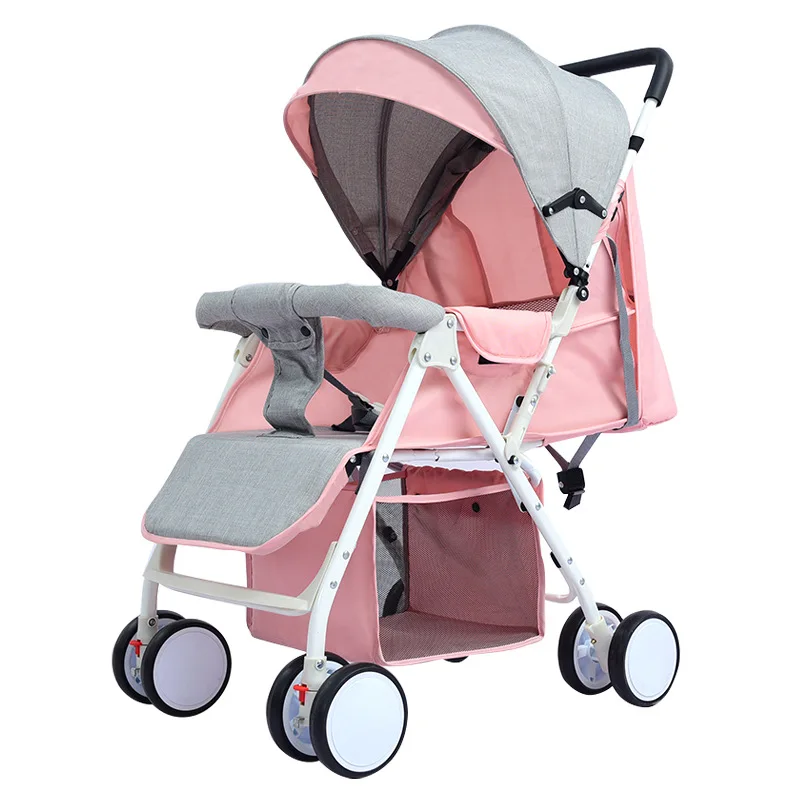 Baby Stroller Light  Easy To Sit Reclining Umbrella Light Portable Folding Child Stroller, Four-wheeled Baby Stroller
