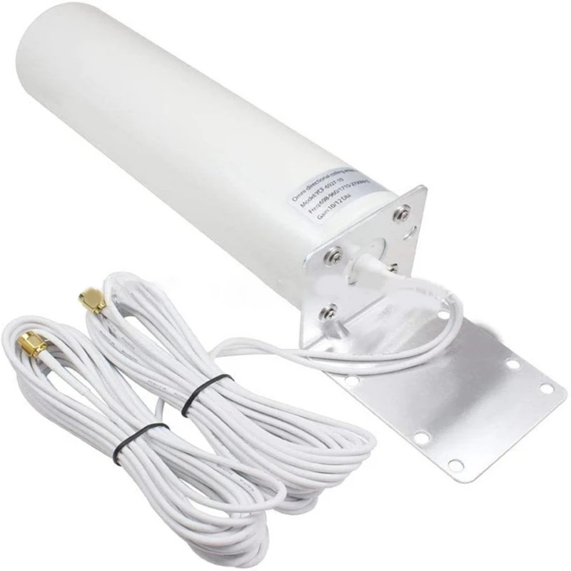 

High Gain 3G 4G LTE Outdoor Signal Amplification Barrel Antenna 4GLTE Router Demodulator Gateway Antenna Booster Antenna