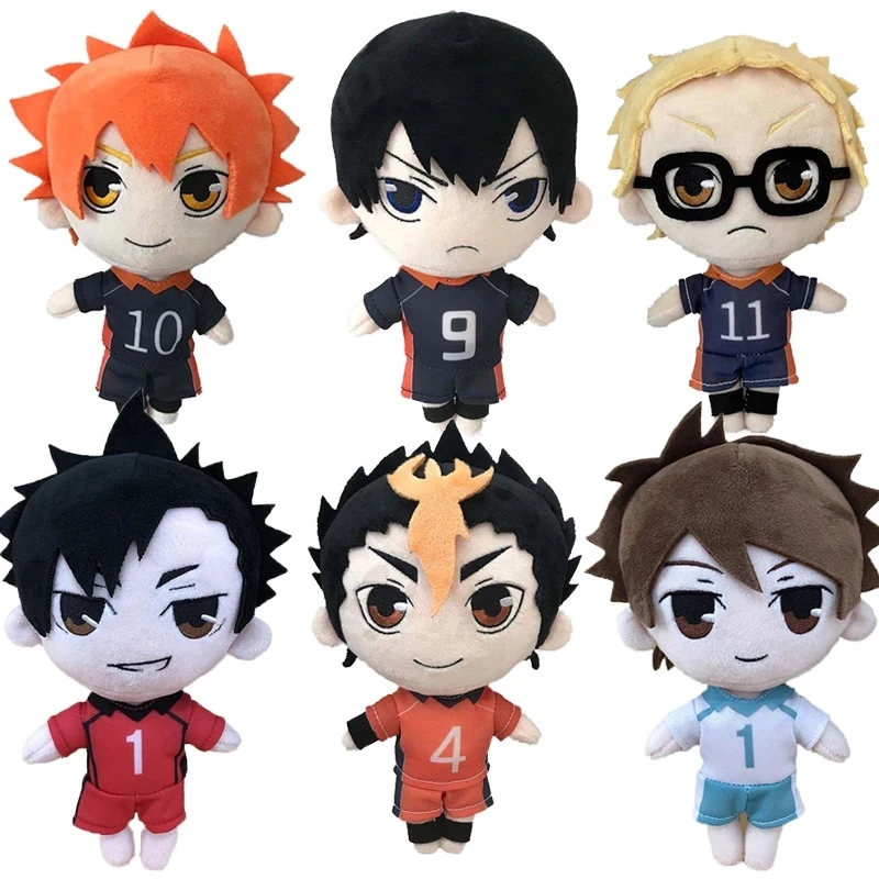 Аниме Haikyuu плюшевые игрушки Tobio Kageyama Shoyo Hinata Oikawa Tooru мягкие куклы 20 см|Персонажи