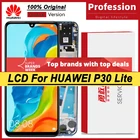 Дисплей IPS 100% дюйма, с рамкой, для Huawei P30 Lite 6,15, LX2, AL01, сенсорный ЖК-экран, запчасти для ремонта, с сервисным пакетом
