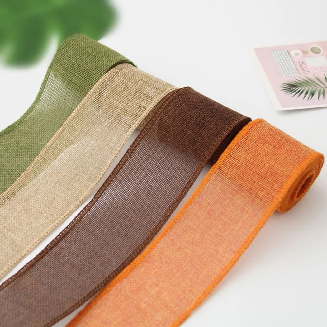 3 м * Натуральная джутовая мешковиная лента в рулонах рождественский подарок