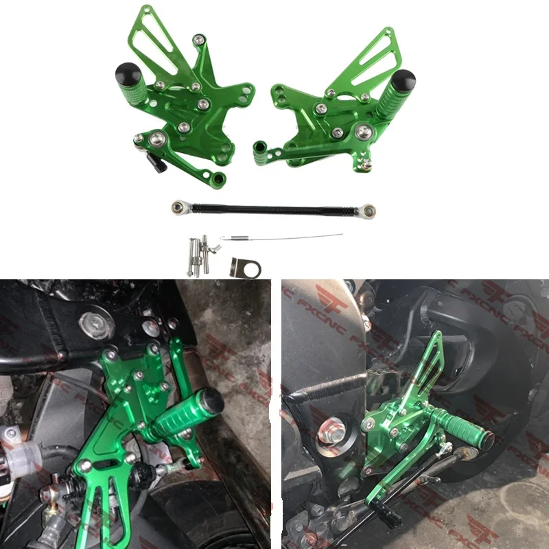 

Kodaskin Footrest CNC Adjustable Rearset Foot Rest Foot pegs Motorcycle accessories for Kawasaki ZX 10R zx10r