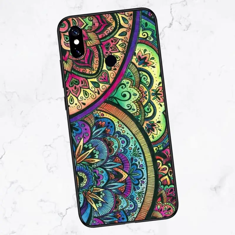 

COLORFUL MANDALA Phone Case For Xiaomi Redmi note 4 4X 8T 9 9s 10 K20 K30 cc9 9t pro lite max