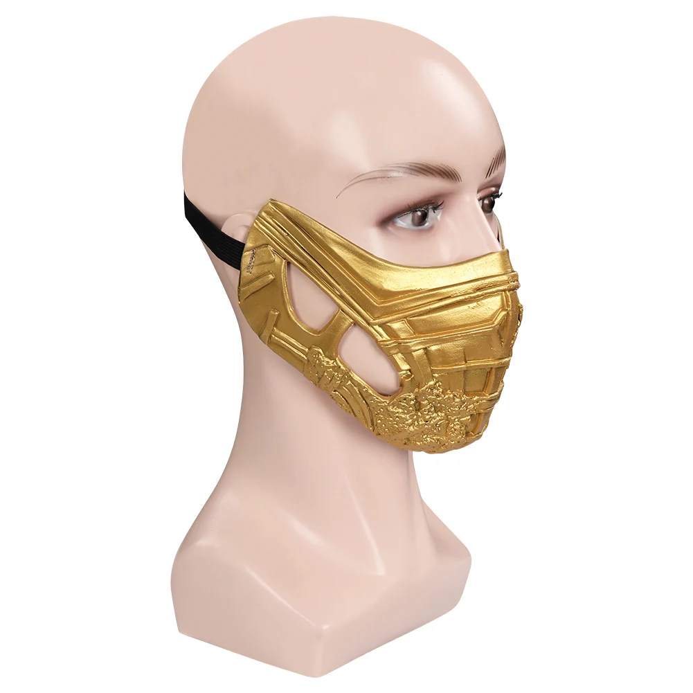 2021 маска Mortal Kombat Скорпион Косплей латексные маски шлем маскарад Хэллоуин костюм
