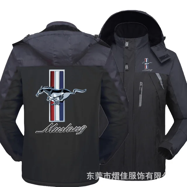 

Новая зимняя мужская парка для Mustang, ветровка, бархатная Толстая теплая ветровка, Мужское пальто с капюшоном в стиле милитари