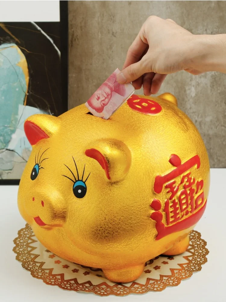 

Ceramic Pig Piggy Bank Cartoon Paper Money Cute Hidden Safe Secret Coin Money Box Living Room Tirelire Enfant Home Decoration 50