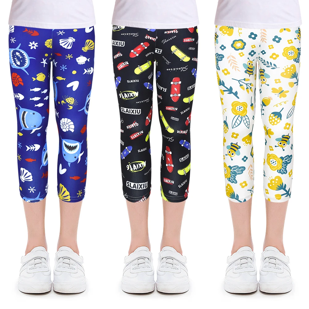 Детские брюки карандаш разных цветов леггинсы для девочек летние облегающие