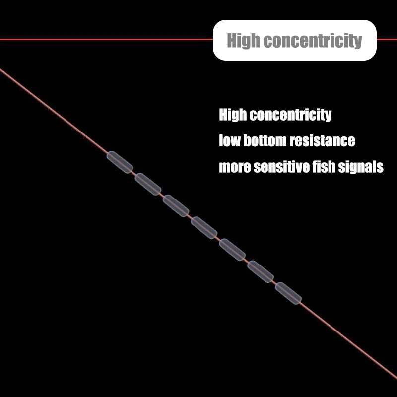 600 шт./лот поплавок прозрачная резиновая пробка SS S M L рыболовный цилиндрический