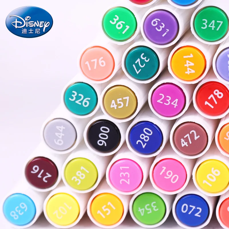 Дисней мультфильм масляный маркер Микки арт маркеры кисть Маус двойная головка