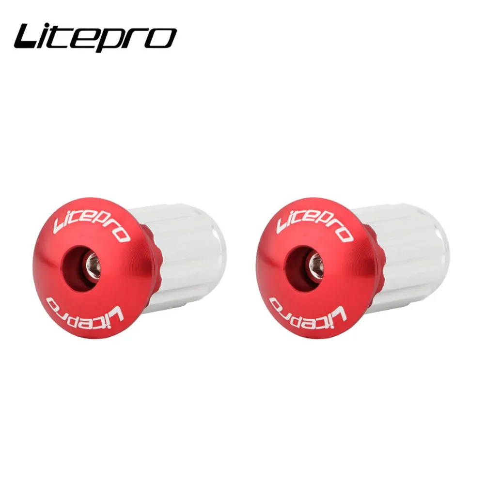 

1 Pair Litepro Bicycle Bar Ends Plugs Aluminum Alloy MTB Road Bike Handle Bar Grips Cover Cap Lock Cycling Handlebar Plug Parts