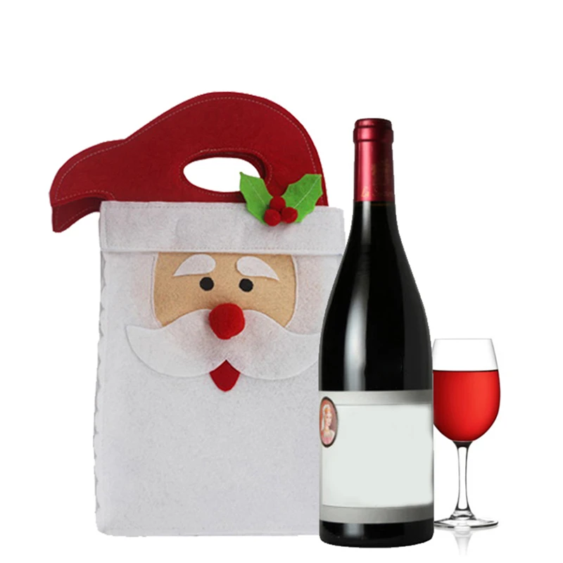 

Высокое качество, Рождество, искусственный цвет шампанского, Рождественский стол, тканая сумка, кухонные аксессуары