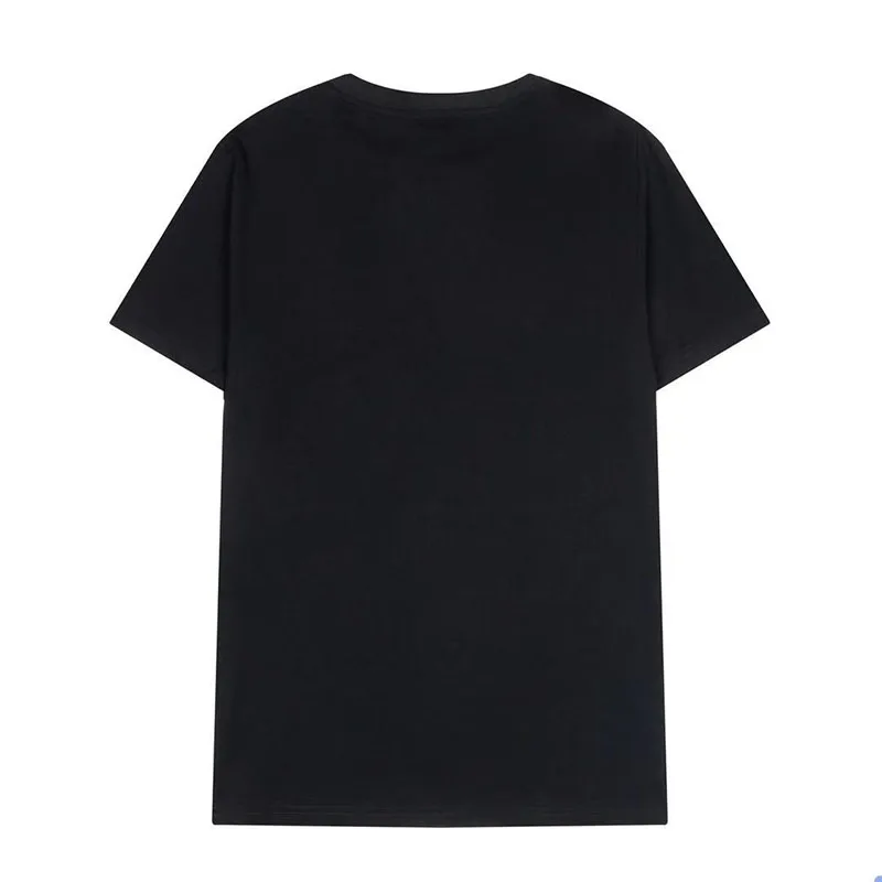 

2021 Summer Woman's Shirts 2 Colors Black White T-shirts Loose Simple Casual Printed Tops Cotton Tees