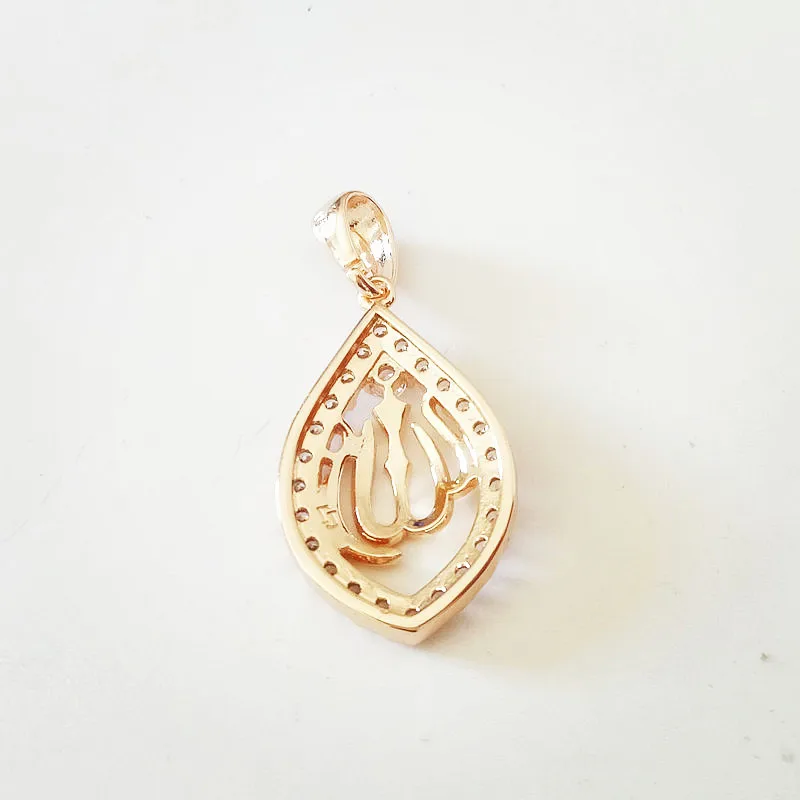 Традиционные мусульманские украшения для мужчин и женщин с фианитом ожерелье