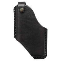 leather cell phone holster retro sheath with belt loops mobile phone belt cover for mens outdoor waist hanging belt new