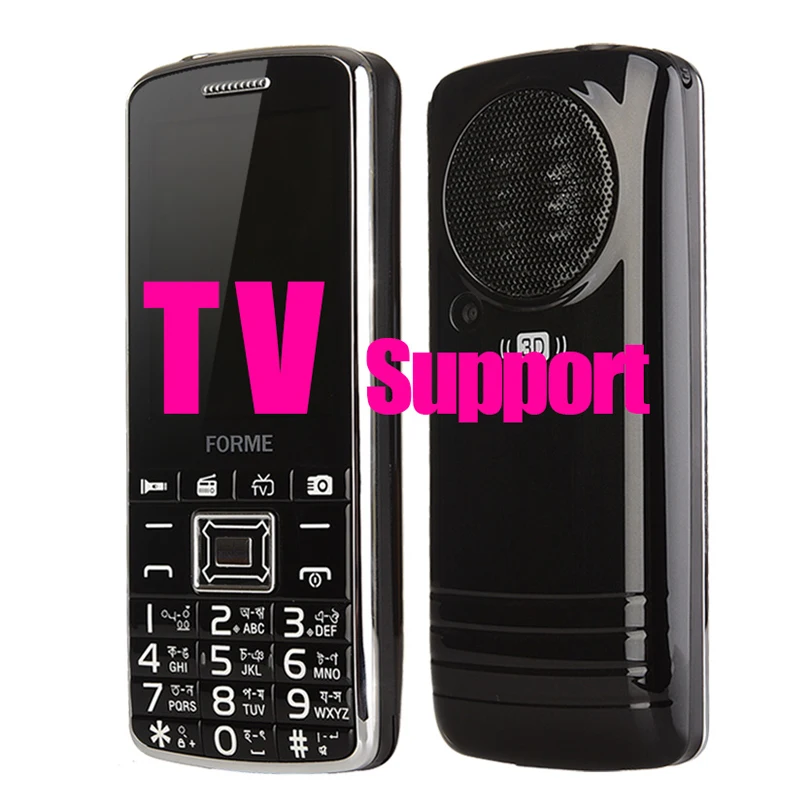 ТВ! FM! 3D звук! FORME tv Dual SIM мобильный телефон Bluetooth динамик костюм для Android смартфон mi5