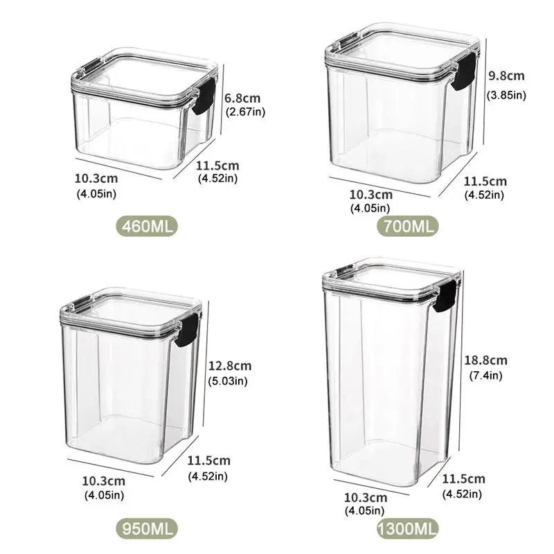 

Grain Storage Tank Sealed Rice Cans Food Storage Container Jar With Lid Noodle Box Insectproof Refrigerator Kitchen Organizer