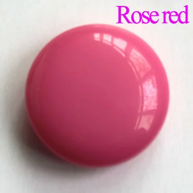 Rose red 10 шт. белые/черные круглые пластиковые кнопки, швейные инструменты, декоративные кнопки, аксессуары для одежды для детской одежды - Цвет: Rose red