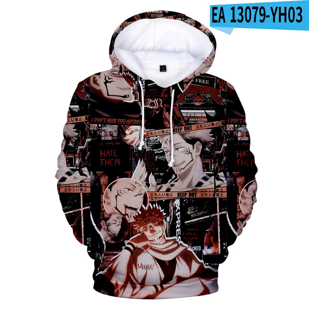 

Anime Mantra War 3D Fashion Hoodie Sports Casual Pullover Hoodie